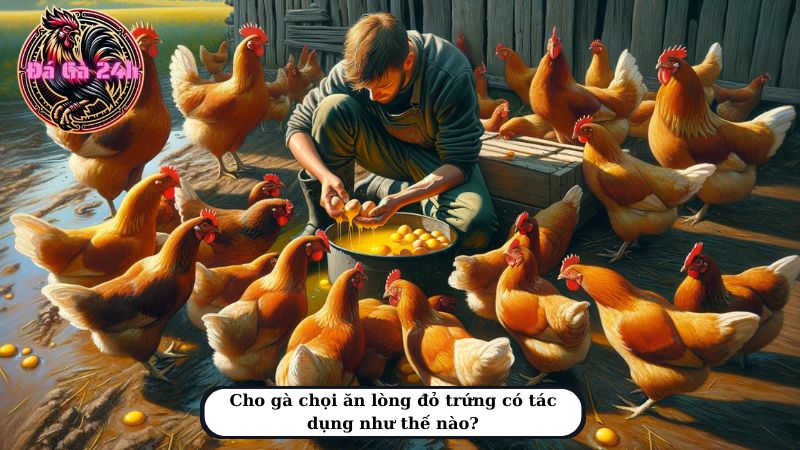 Cho gà chọi ăn lòng đỏ trứng có tác dụng như thế nào?