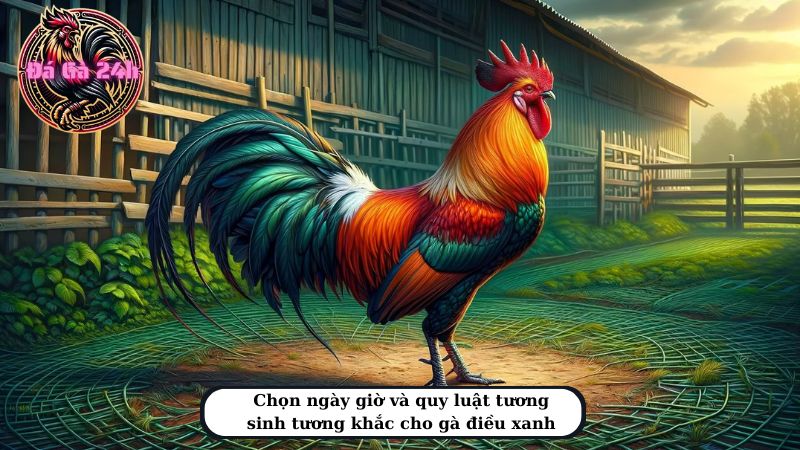 Chọn ngày giờ và quy luật tương sinh tương khắc cho gà điều xanh