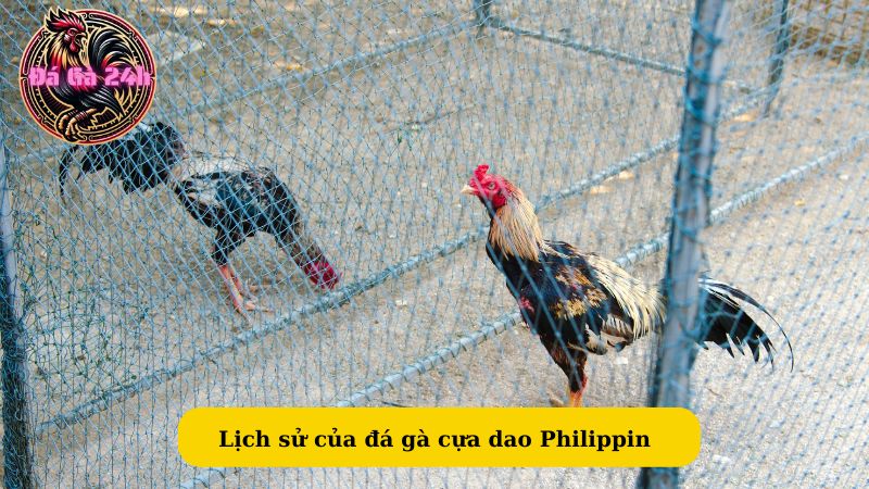 Lịch sử của đá gà cựa dao Philippin