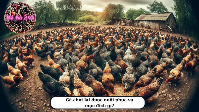 Gà chọi lai được nuôi phục vụ mục đích gì?