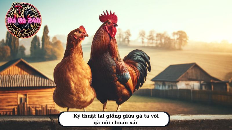 Kỹ thuật lai giống giữa gà ta với gà nòi chuẩn xác