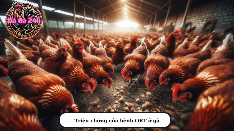 Triệu chứng của bệnh ORT ở gà