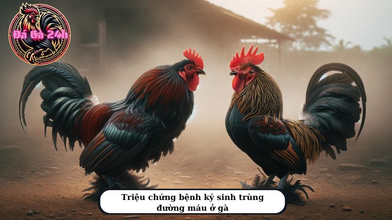 Triệu chứng bệnh ký sinh trùng đường máu ở gà